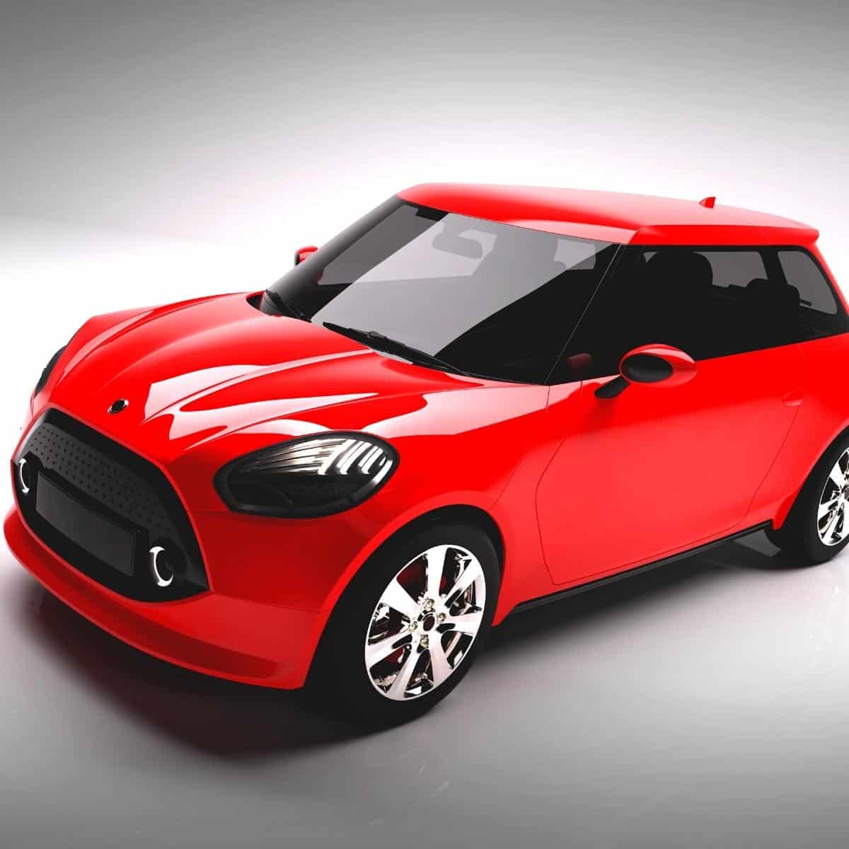small red car