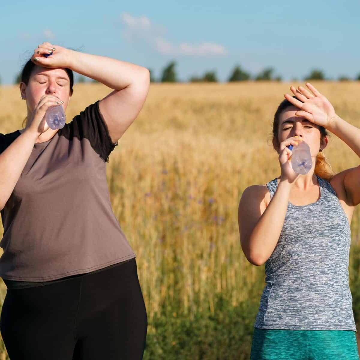 Two ladies walking for weight loss