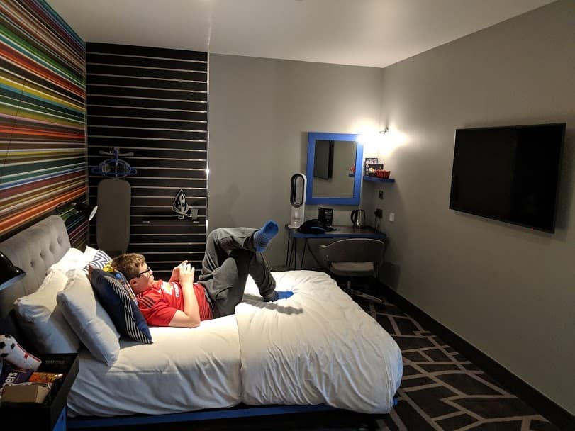 accessible standard room at village hotel portsmouth