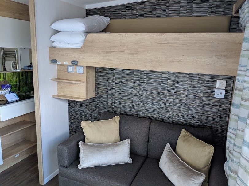 Beds in glamping pod in Moreton-in-Marsh