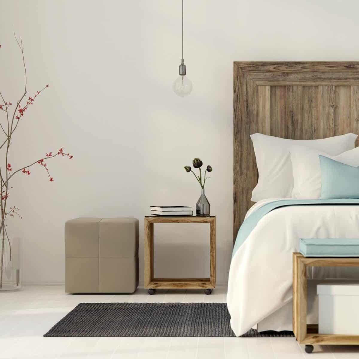 Neutral coloured bedroom