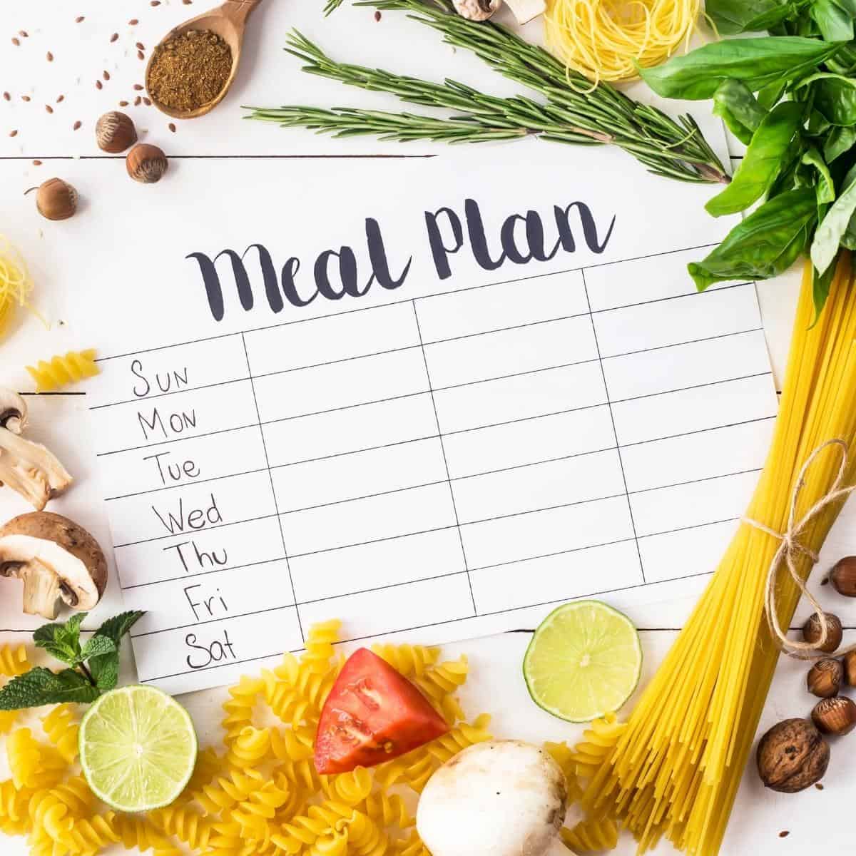 5 top tips to make a perfect meal plan