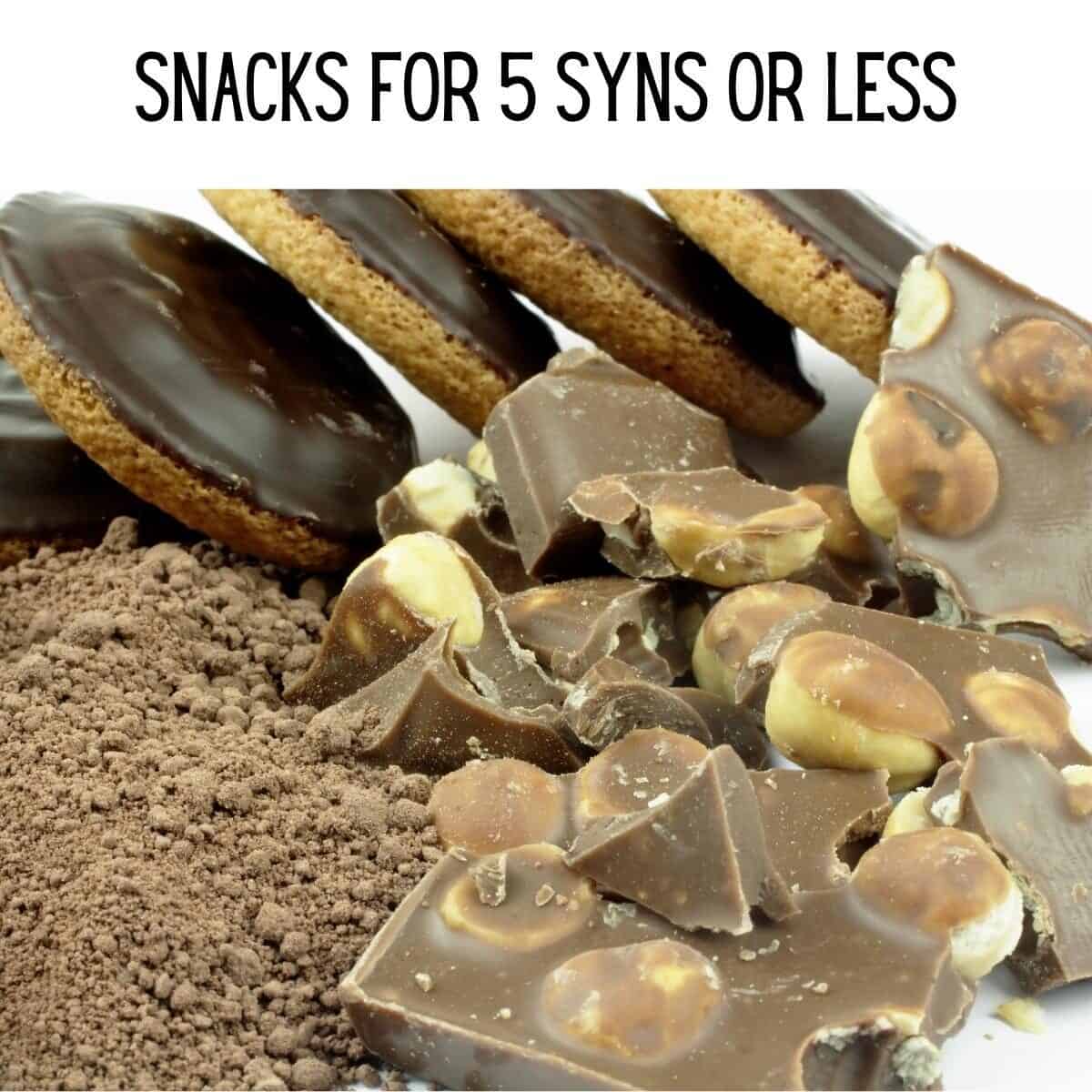 Slimming World snacks under 5 syns button