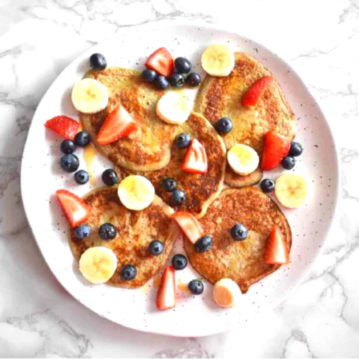 Vegan banana pancake no eggs recipe