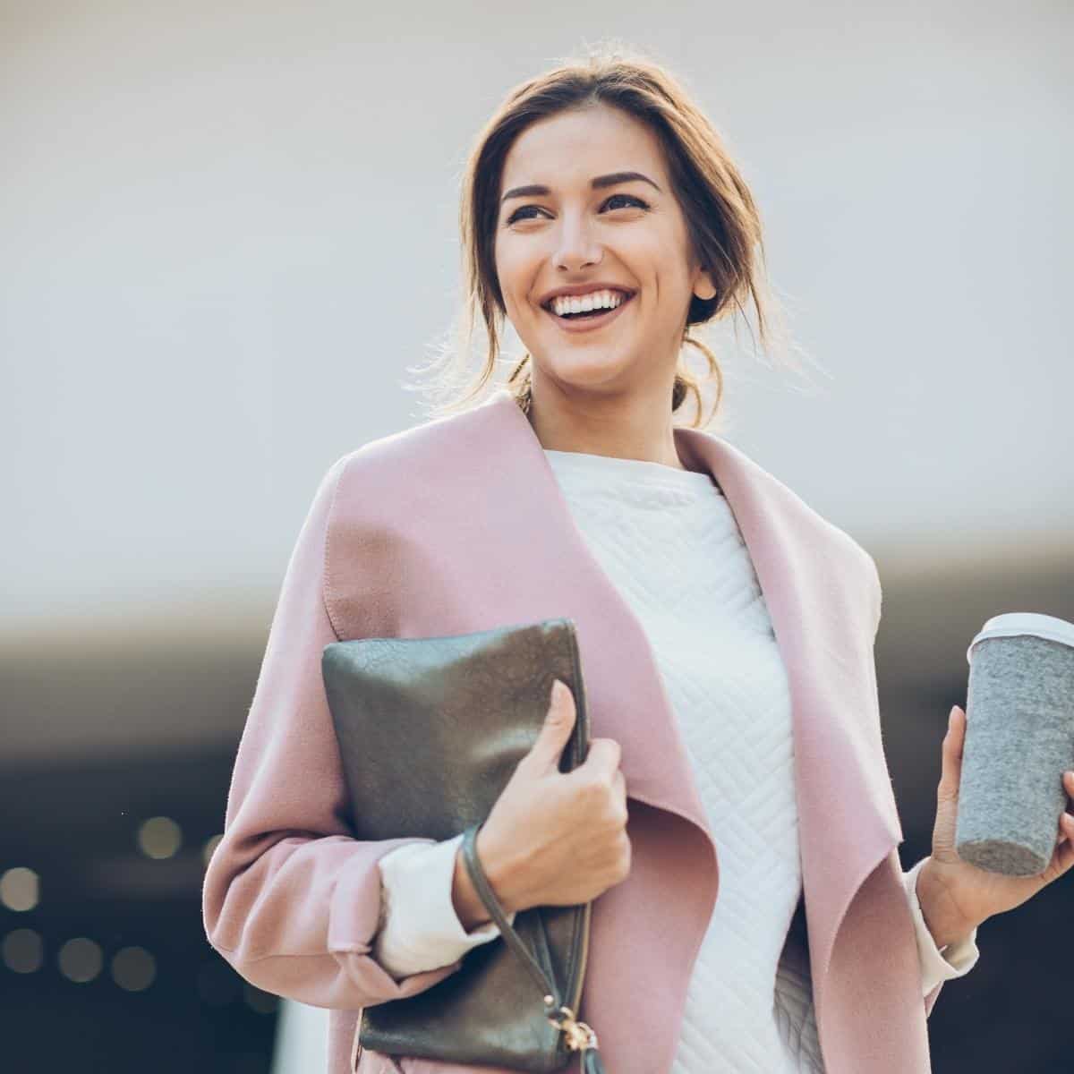 smiling confident lady