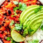 Black bean burrito bowl