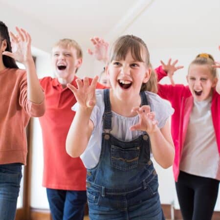 children doing drama lessons