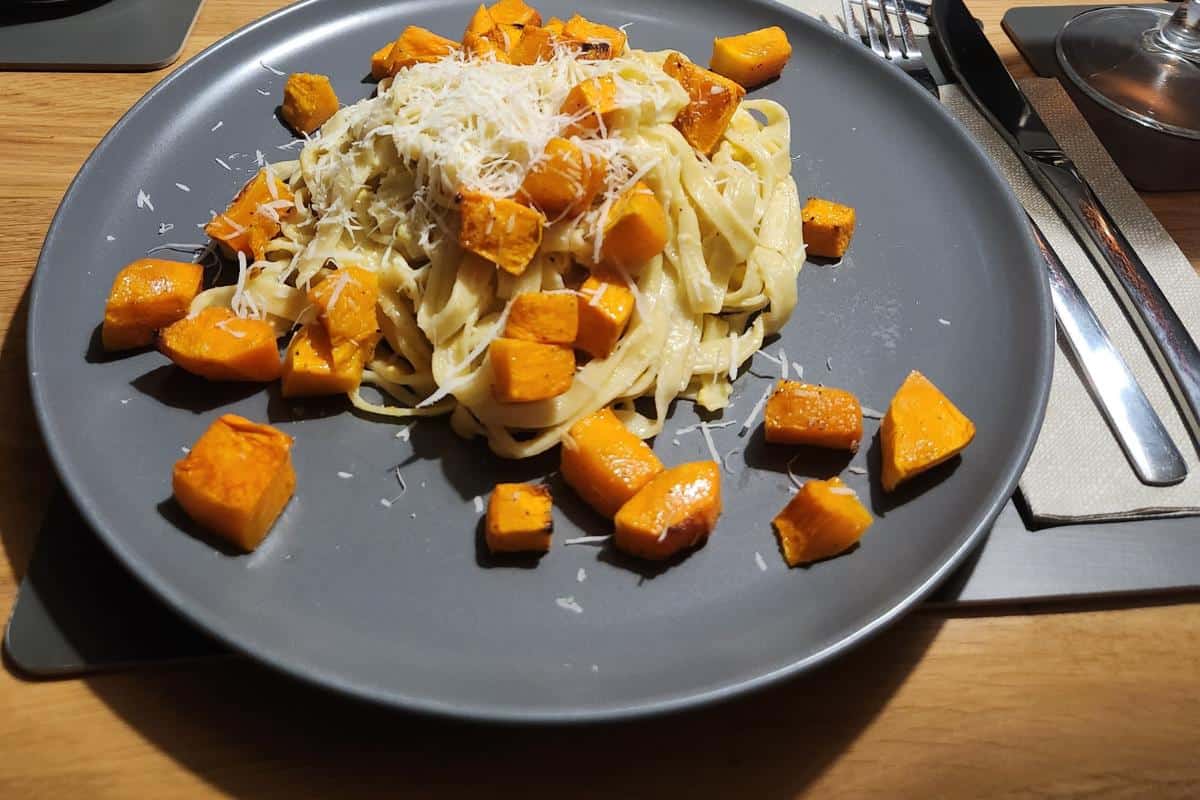 Pumpkin carbonara