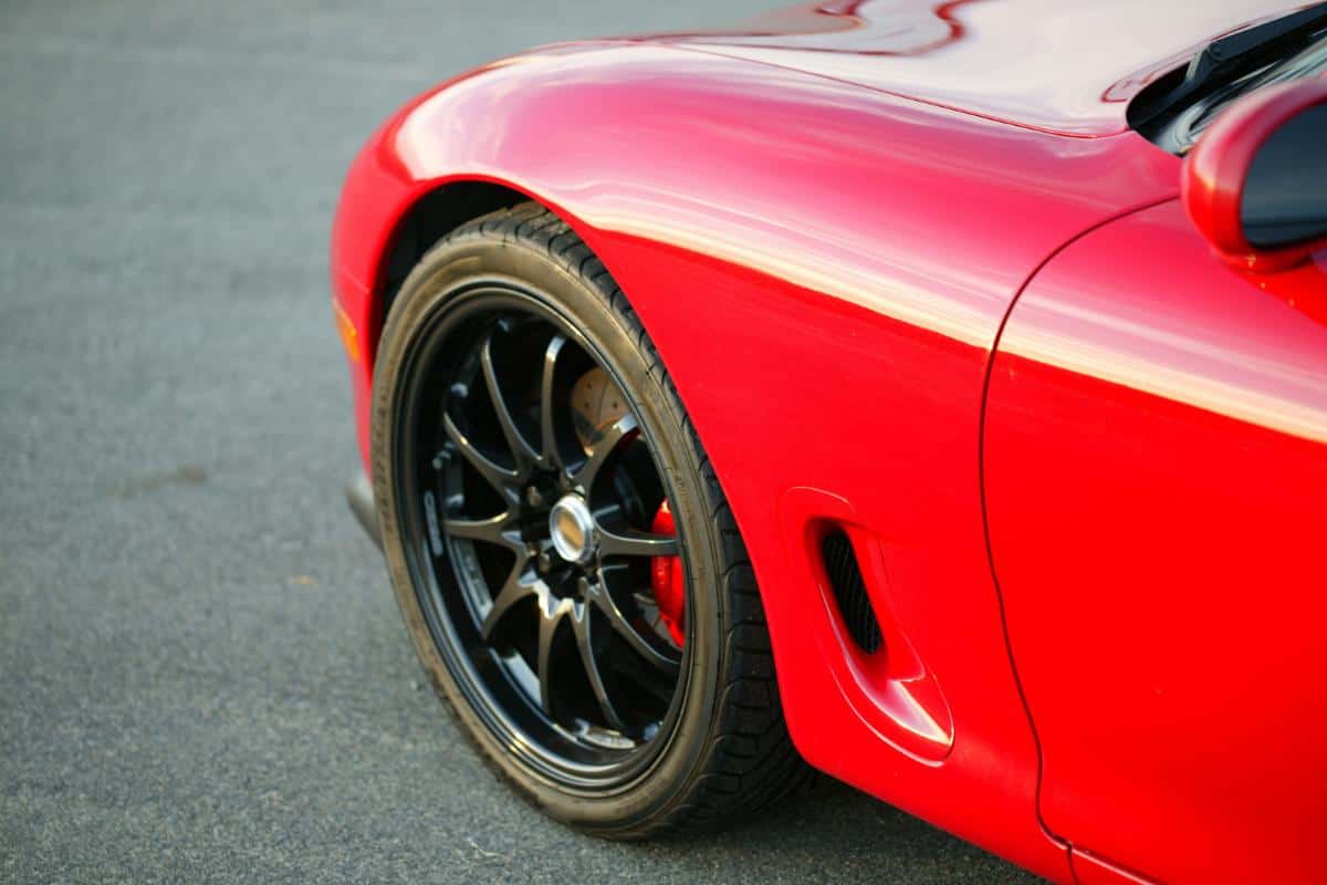red mazda car.