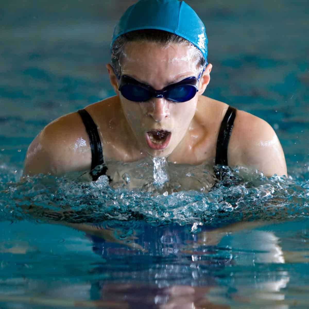 lady swimming