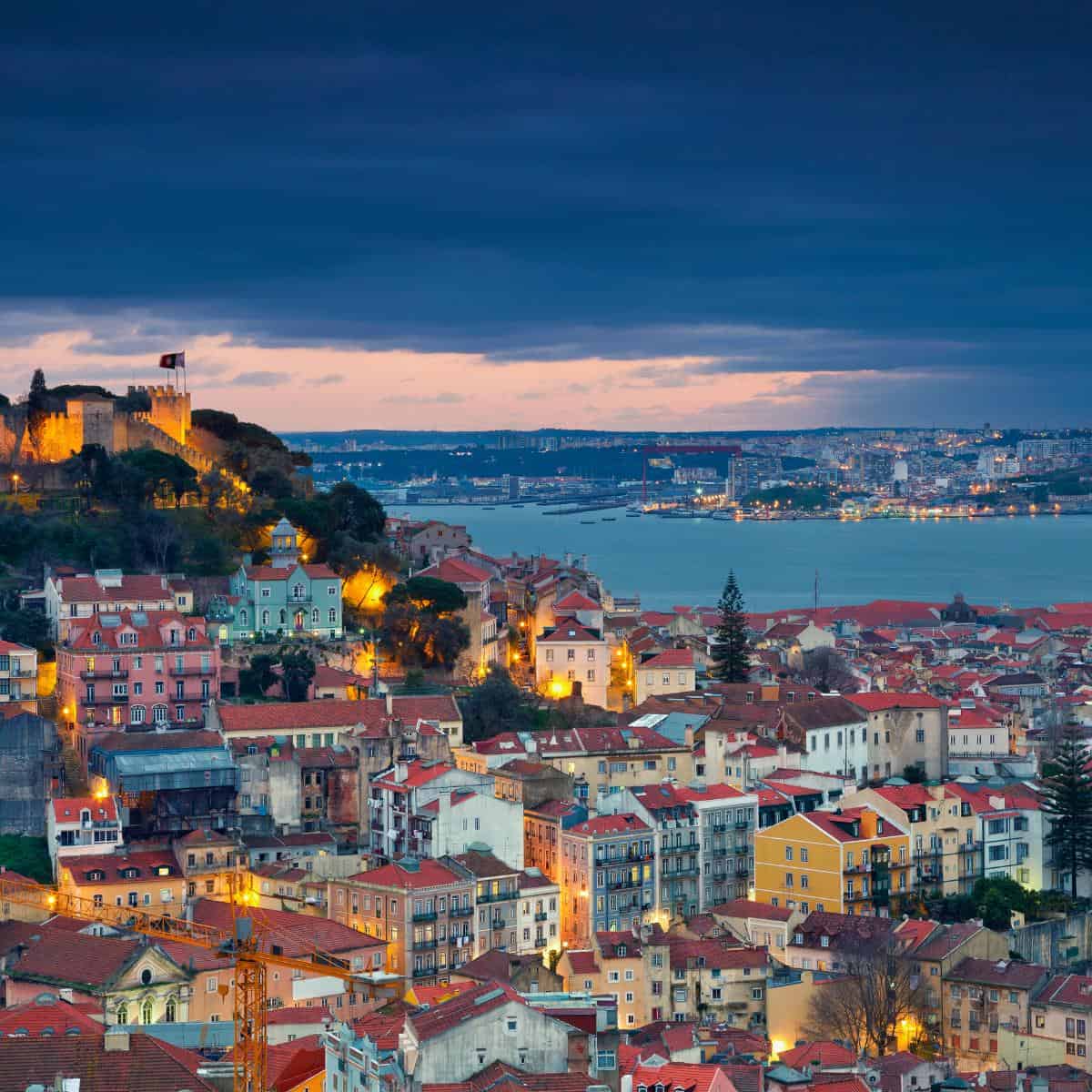 Lisbon in the evening