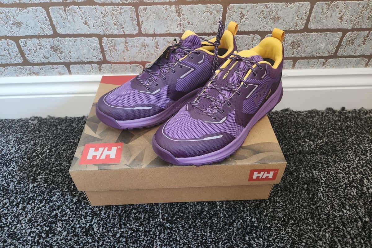 Women's purple walking shoes.
