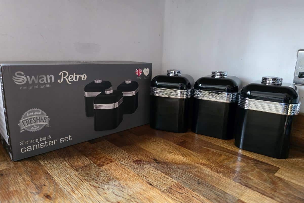 canisters in the kitchen