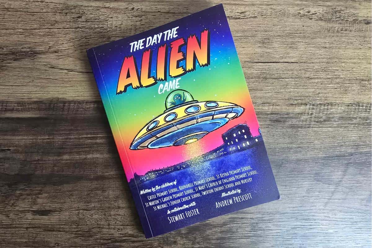 The day the alien came a book by school children in bath.